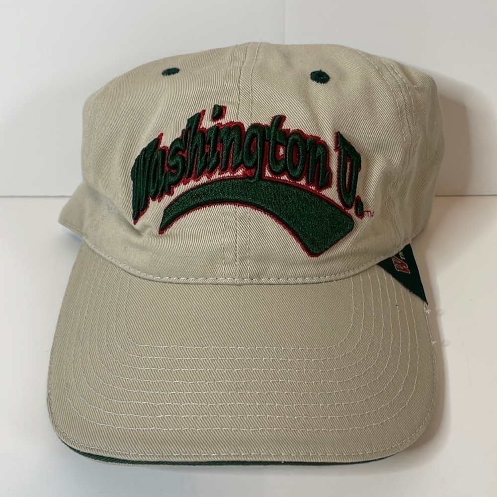 NWT Washington State Baseball Hat One Size Tan Green Embroidery